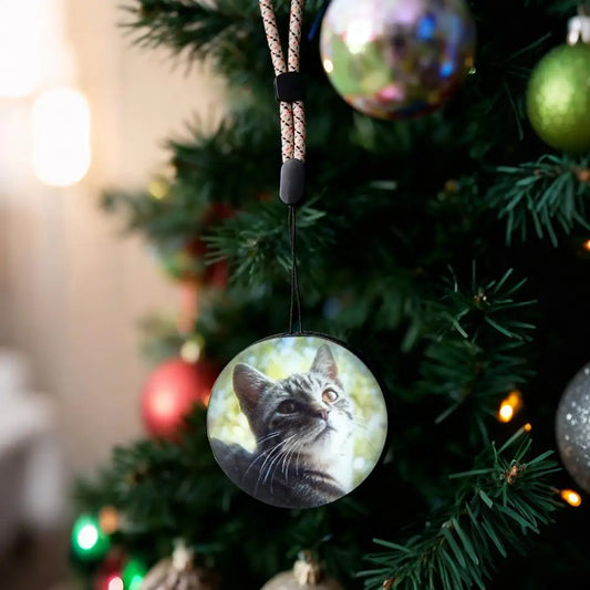 Personalisierter 3D-Kristallball mit Video & Foto – 360° Sound, perfekt für den Wheinachtsbaum | Einzigartiges Erinnerungs- und Geschenk-Highlight mit 4GB Speicher