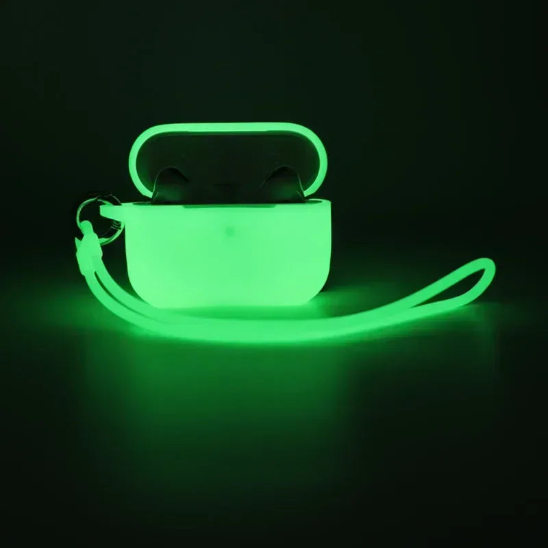 Leuchtendes Silikon Case für AirPods Pro – Stoßfestes Luminous Schutzcover, Passgenau & Kratzfest, Hülle für Apple AirPods Pro (1 & 2 Generation)