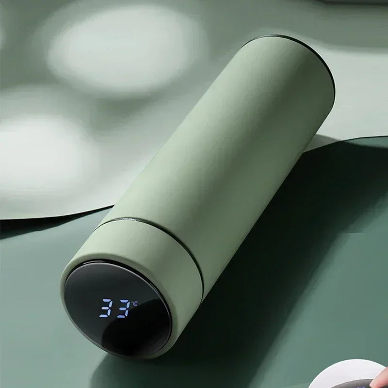 Thermosflasche mit digitalem Thermometer | Edelstahl & auslaufsicher