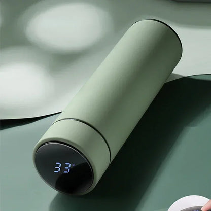 Thermosflasche mit digitalem Thermometer | Edelstahl & auslaufsicher