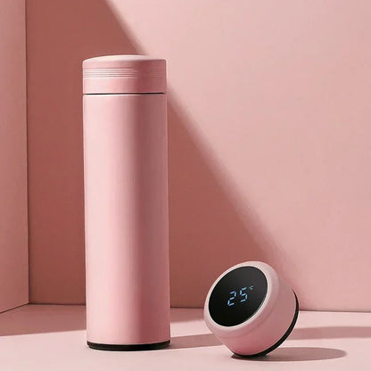 Thermosflasche mit digitalem Thermometer | Edelstahl & auslaufsicher