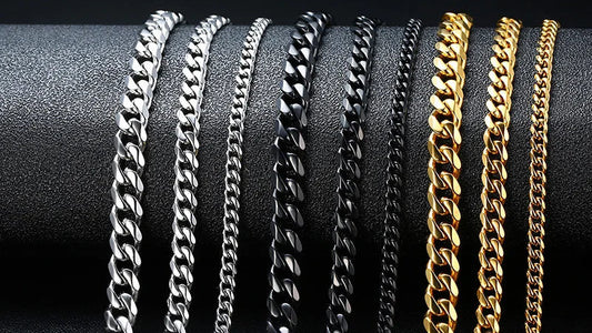 Halskette Männer, kubanische Kette versch. Farben