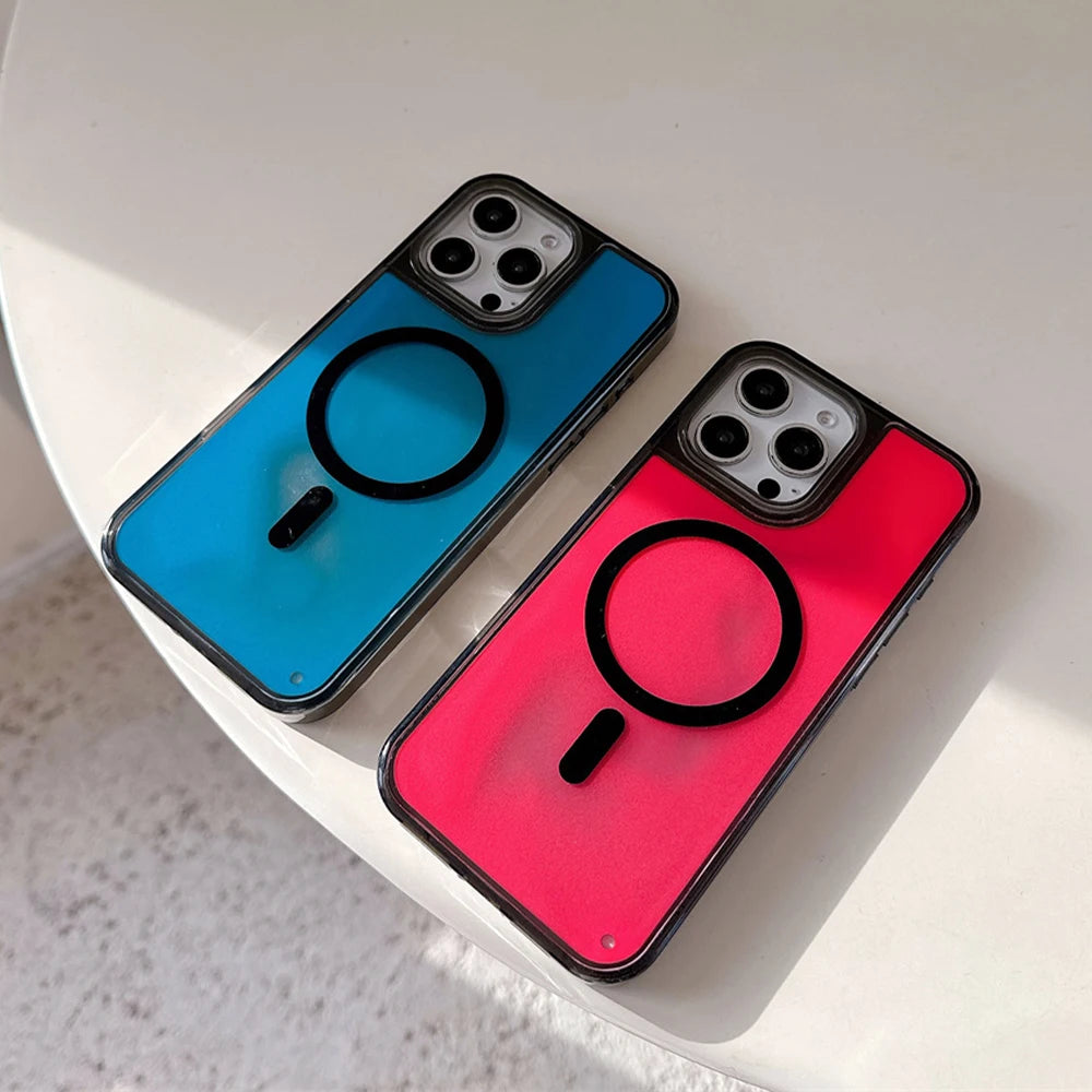 IPhone Handyhülle mit Leuchteffekt im Dunkeln, Blau