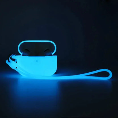 Leuchtendes Silikon Case für AirPods Pro – Stoßfestes Luminous Schutzcover, Passgenau & Kratzfest, Hülle für Apple AirPods Pro (1 & 2 Generation)