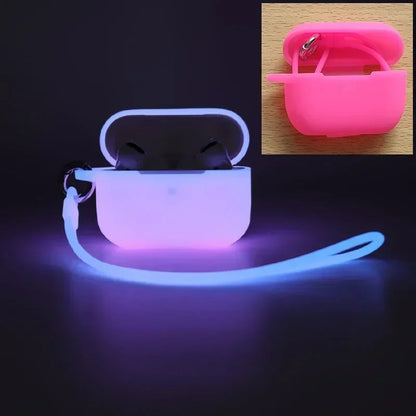 Leuchtendes Silikon Case für AirPods Pro – Stoßfestes Luminous Schutzcover, Passgenau & Kratzfest, Hülle für Apple AirPods Pro (1 & 2 Generation)