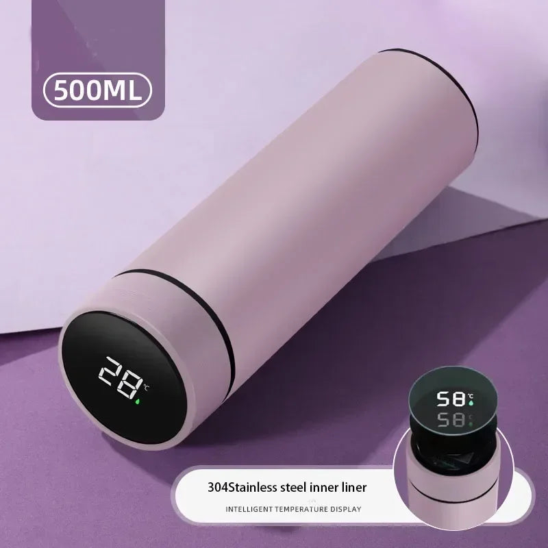 Thermosflasche mit digitalem Thermometer | Edelstahl & auslaufsicher