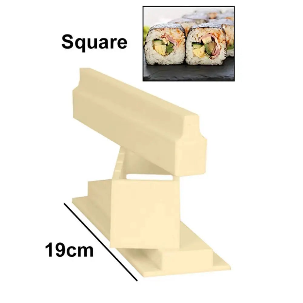DIY Sushi Maker Set – Multifunktionale Sushi Formen für Reis & Japanische Kuchen, Rund- & Eckform Reismold für Zuhause, Bento & Party