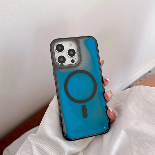 IPhone Handyhülle mit Leuchteffekt im Dunkeln, Blau