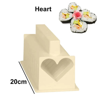 DIY Sushi Maker Set – Multifunktionale Sushi Formen für Reis & Japanische Kuchen, Rund- & Eckform Reismold für Zuhause, Bento & Party