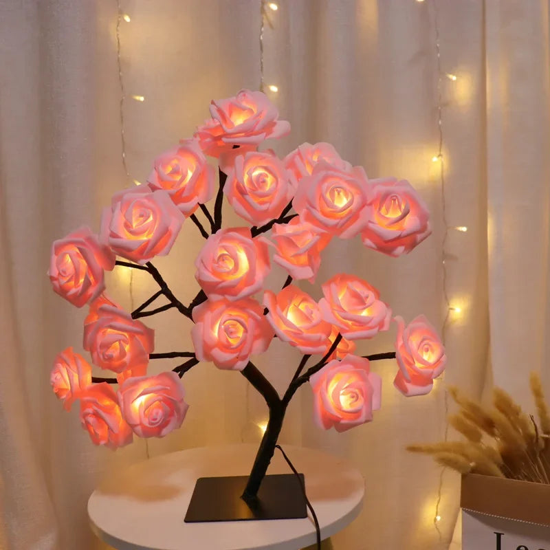 Rosenstrauß mit LED-Rosen – Romantische Beleuchtung für Zuhause, Geschenk oder Dekoration