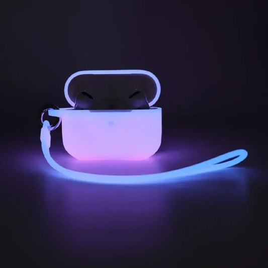 Leuchtendes Silikon Case für AirPods Pro – Stoßfestes Luminous Schutzcover, Passgenau & Kratzfest, Hülle für Apple AirPods Pro (1 & 2 Generation)