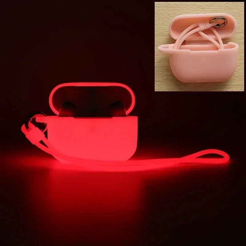 Leuchtendes Silikon Case für AirPods Pro – Stoßfestes Luminous Schutzcover, Passgenau & Kratzfest, Hülle für Apple AirPods Pro (1 & 2 Generation)