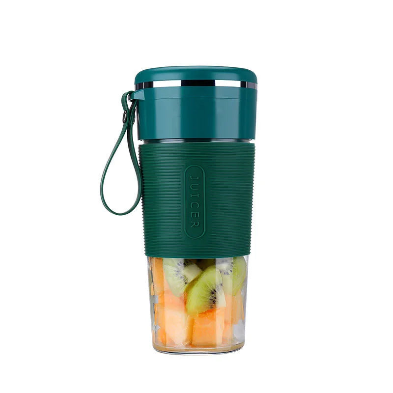 Portable USB Smoothie Blender – Kabelloser Mini Juicer Mixer, Wiederaufladbar, Elektrischer Fruchtmixer & Saft-Maschine mit Glasbecher für Unterwegs