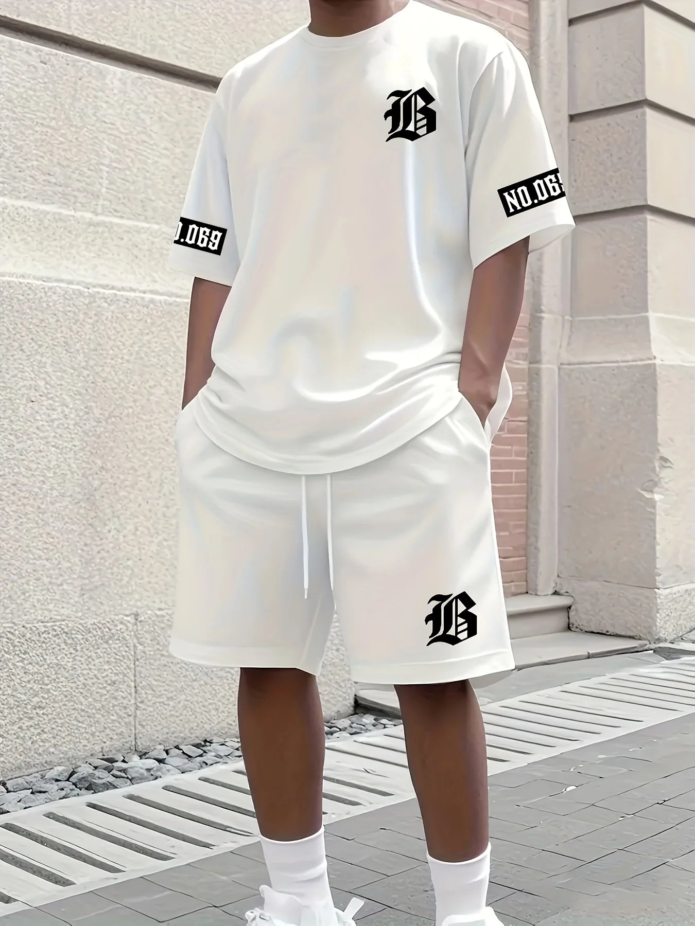 2025 Sommer Herren Set | T-Shirt & Shorts | Casual Freizeitanzug mit Print