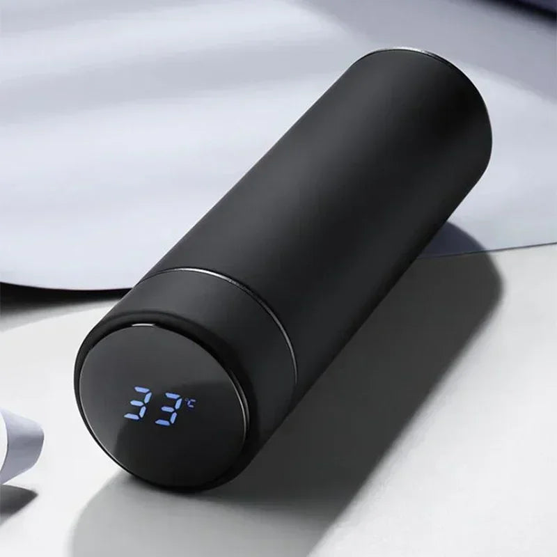 Thermosflasche mit digitalem Thermometer | Edelstahl & auslaufsicher