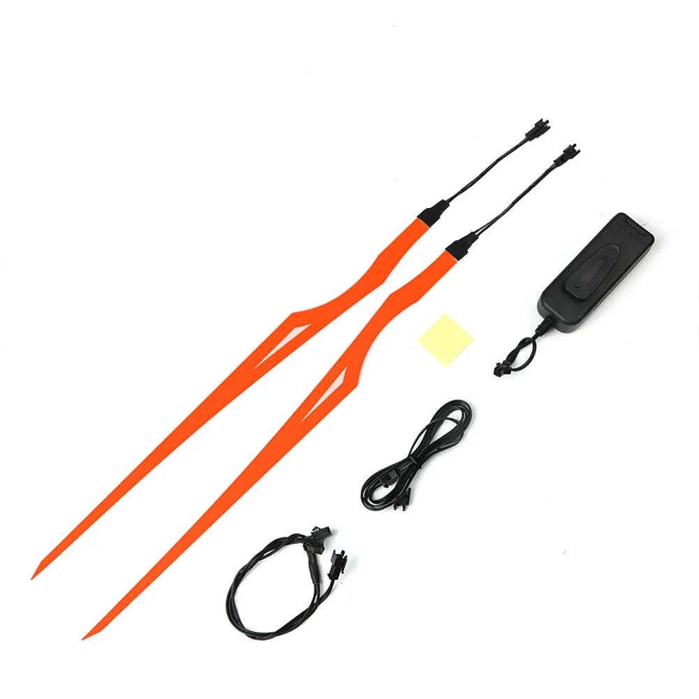 Motorcycle Helmet Light Fluorescent Helmet Decorative Bar Led Riding Signal Light Strip DIY Helmet Cover Decor