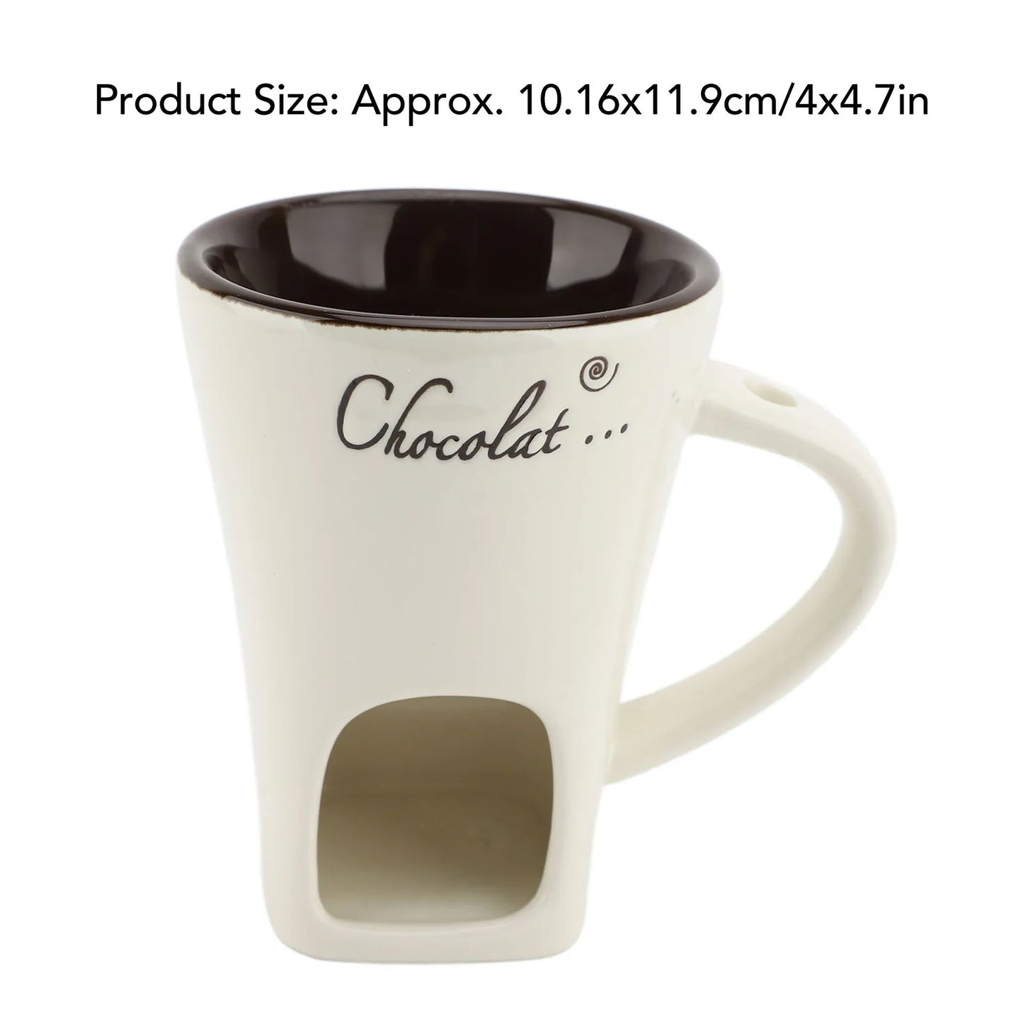 Fondue-Tasse mit Gabel – Schokolade einfach schmelzen & genießen | Perfekt für Zuhause