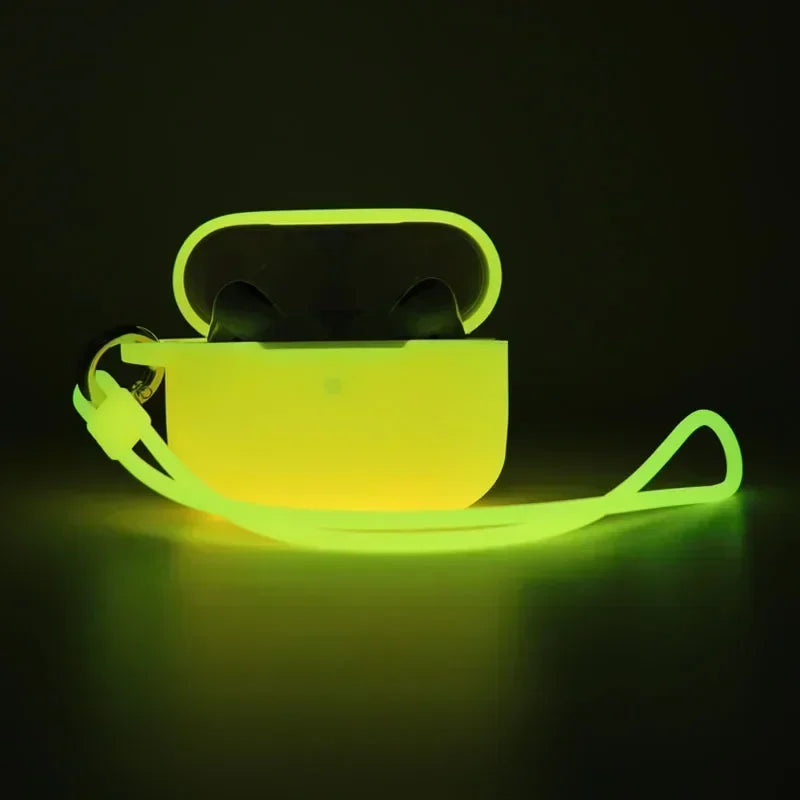 Leuchtendes Silikon Case für AirPods Pro – Stoßfestes Luminous Schutzcover, Passgenau & Kratzfest, Hülle für Apple AirPods Pro (1 & 2 Generation)