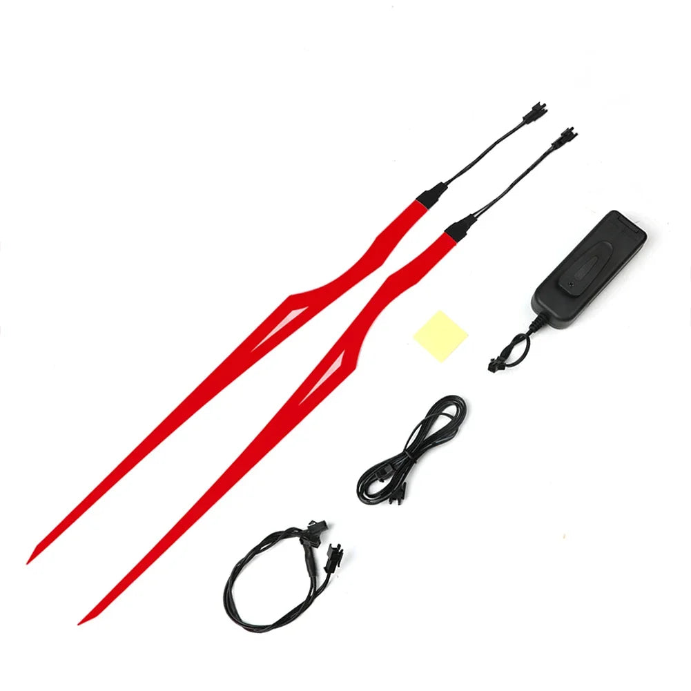 Motorcycle Helmet Light Fluorescent Helmet Decorative Bar Led Riding Signal Light Strip DIY Helmet Cover Decor